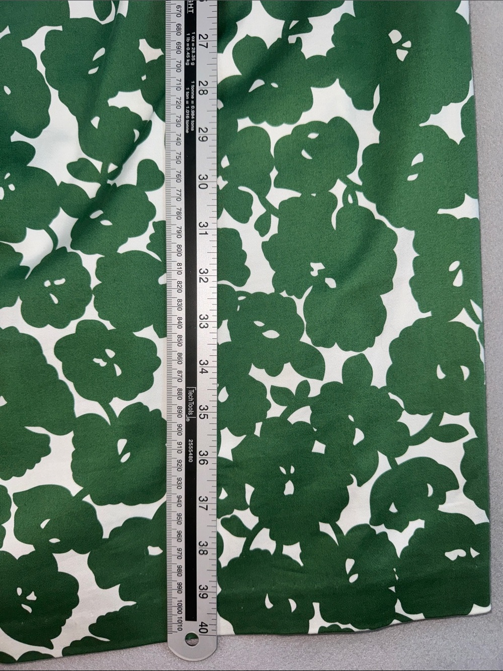 Donna Ricco Green and White Floral Sheath Dress Back Zip Women's 18W EUC - Picture 7 of 8